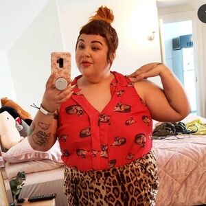 ModCloth sleeveless cat top